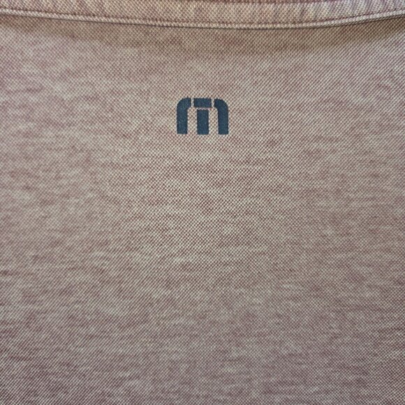 Travis Mathew Mens Maroon Polo Shirt Medium - Picture 7 of 8
